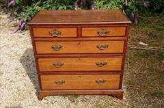oak and mahogany antique chest of drawers.jpg